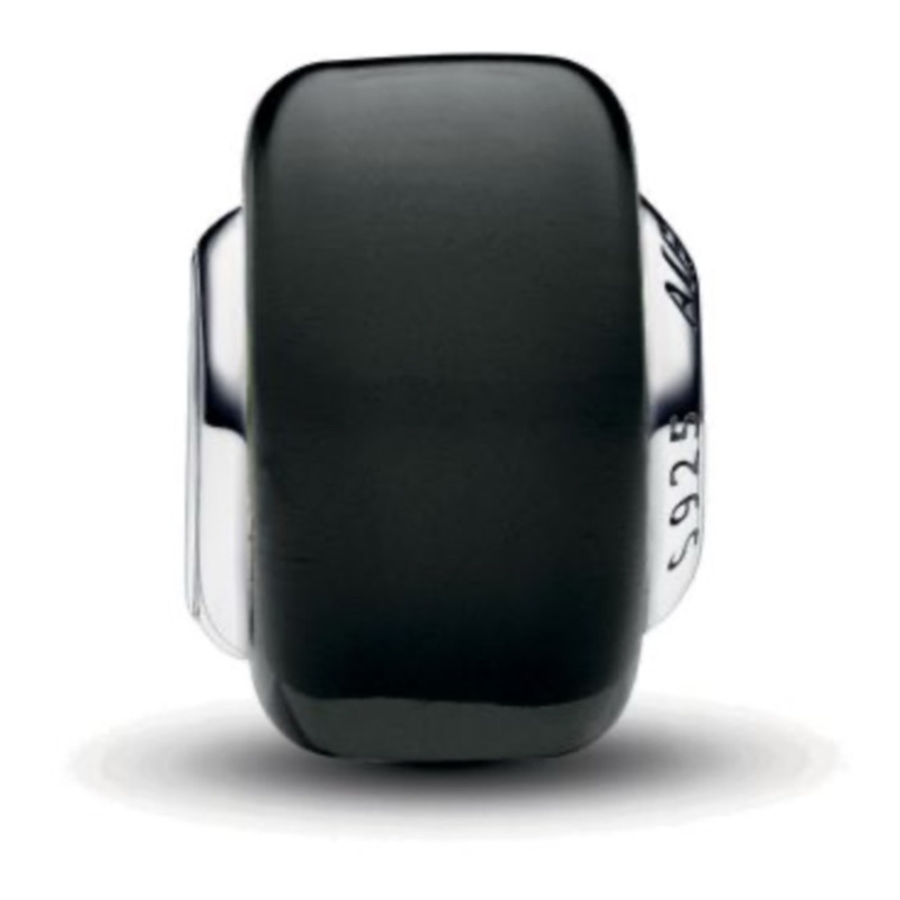 Pandora Black and Silver Charm